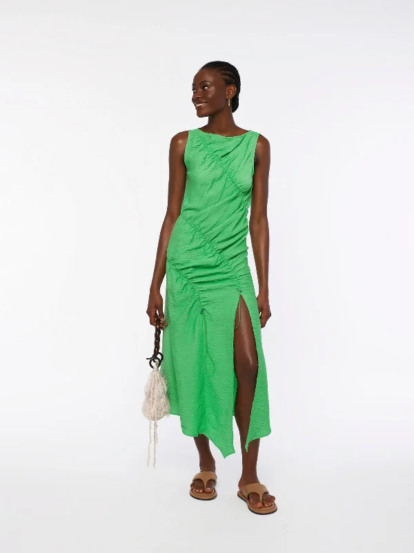 LAGOON midi dress - jade Trendy Floral Wrap Midi Dress