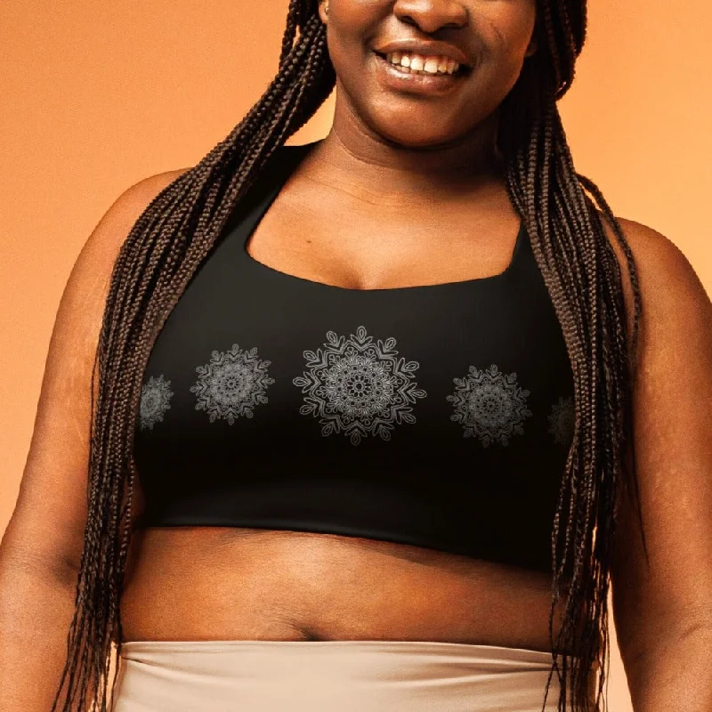 Mandala Longline sports bra, lioness-love Stretchy Full Coverage