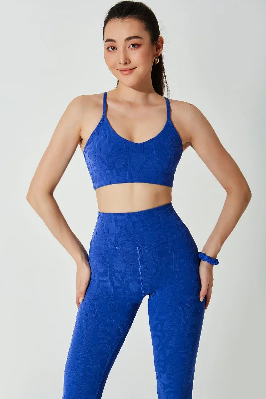Lumière Bra 3D - Royal Blue Comfortable Lace Bra