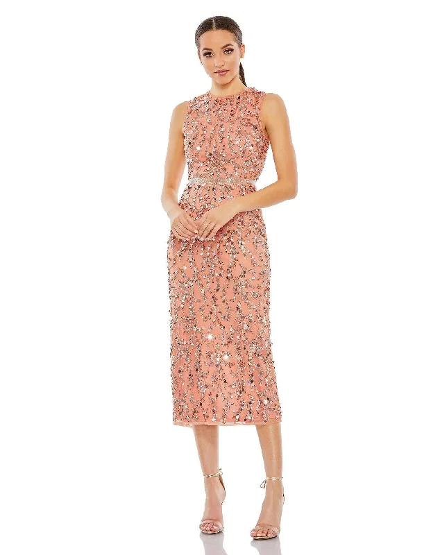 Mac Duggal 93767 Sleeveless Formal Midi Dress Sale Trendy Off-Shoulder Ruffle Midi Dress Mac Duggal 93767 Sleeveless Formal Midi Dress Sale Trendy Off-Shoulder Ruffle Midi Dress