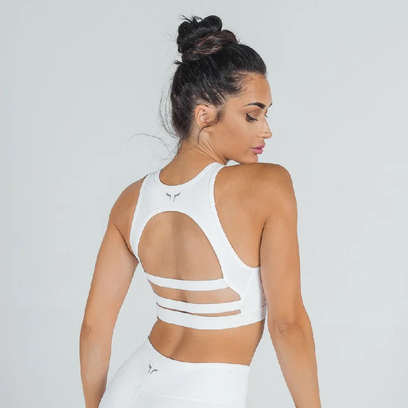 Mesh Bra - White Soft Support Bra