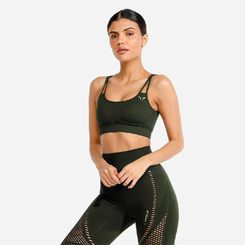 Meta Sports Bra - Khaki Cozy Wire-Free Bra