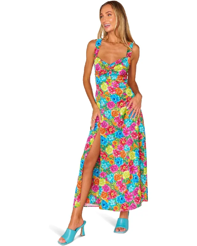 Show Me Your MuMu Mina Midi Dress BRIGHT FLORAL SOIREE Comfortable Empire Waist Midi Dress Show Me Your MuMu Mina Midi Dress BRIGHT FLORAL SOIREE Comfortable Empire Waist Midi Dress