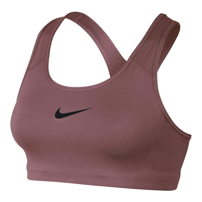 Nike Women's Classic Swoosh Sports Bra Violet/Black Stylish Lace Bralette