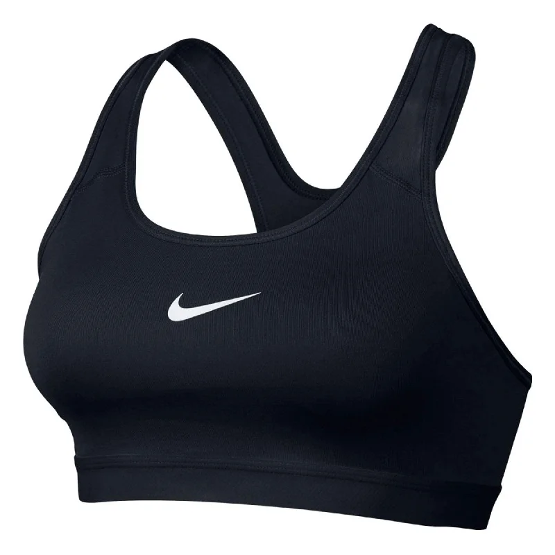 Nike Women's Pro Classic Padded Sports Bra Black/White Comfortable Active Bra
