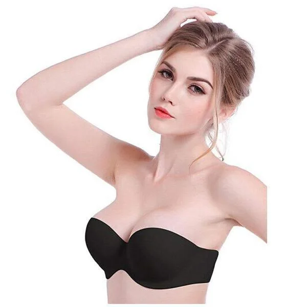 Push-up Stick On Strapless Stick On Bra Push-Up Bralette Set