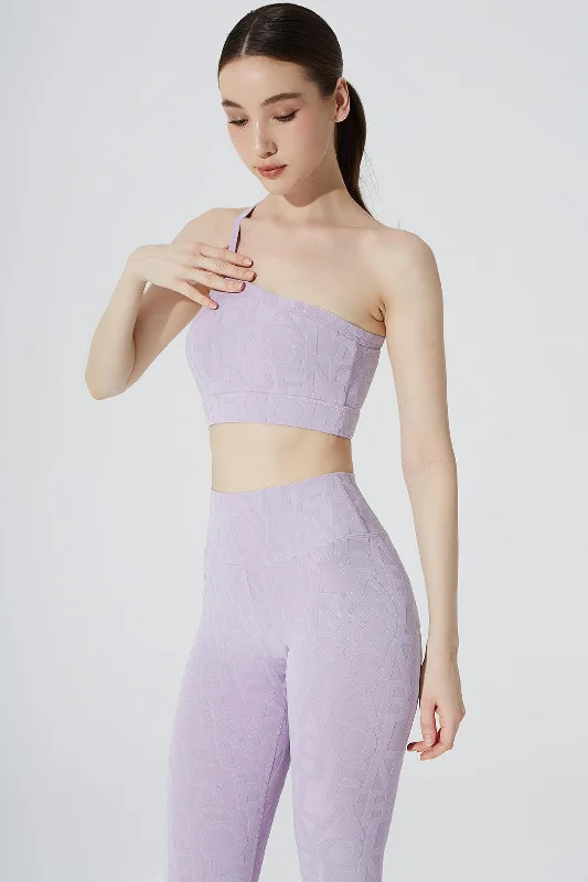 Classic Serein 3D Single Strap Shoulder Bra - Lavender Soft Padded Bralette
