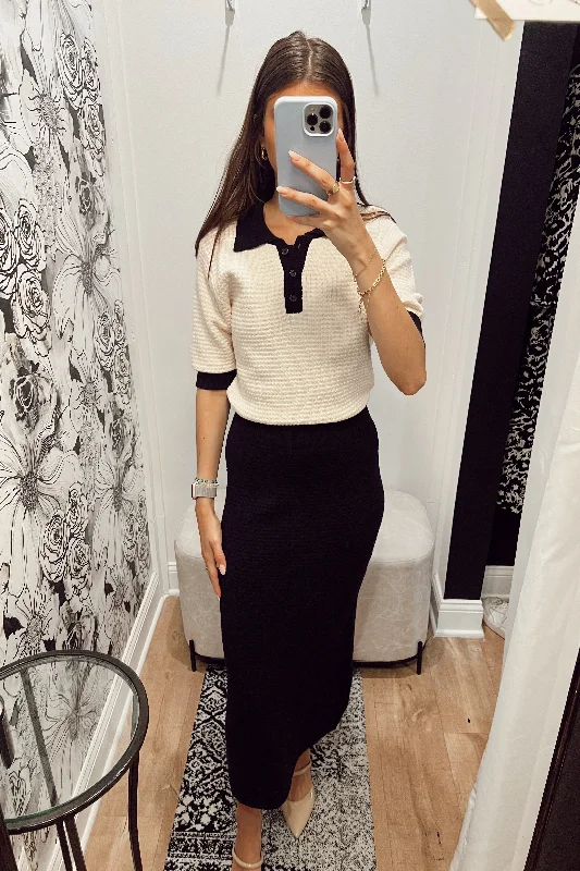 Stanton Evelyn Knit Midi Dress Fashionable Pleated Midi Dress