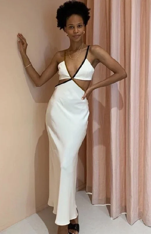 Toi Et Moi Midi Dress Stylish Satin Midi Dress
