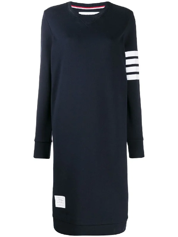 4-Bar loopback sweatshirt dress Oversized Hoodie Comfort Casual