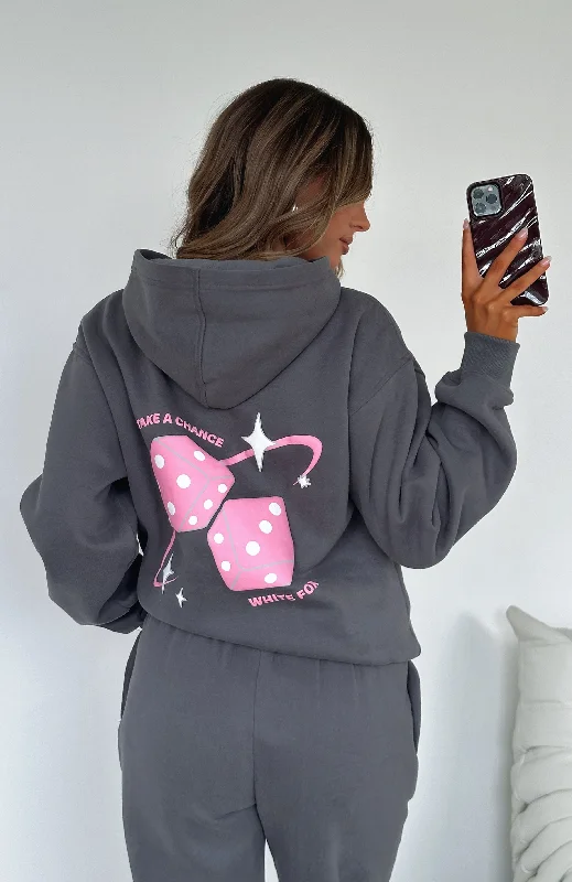 Always A Risk Oversized Hoodie Volcanic Hoodie with Belted Waist Structured Tailored