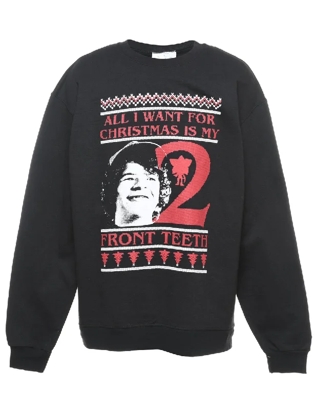 Festive Season Christmas Sweatshirt - L Hoodie Sweatshirt Pullover