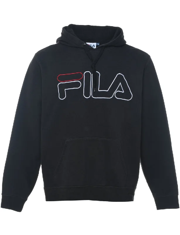 Fila Printed Hoodie - XL Hoodie with Neon Bright Vibrant