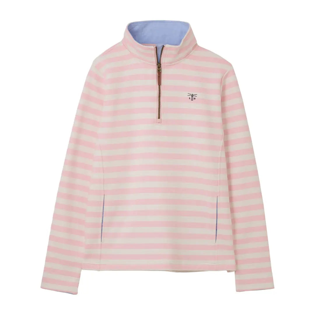 Lighthouse Shore Ladies Sweatshirt Hoodie with Button Placket Classic Preppy