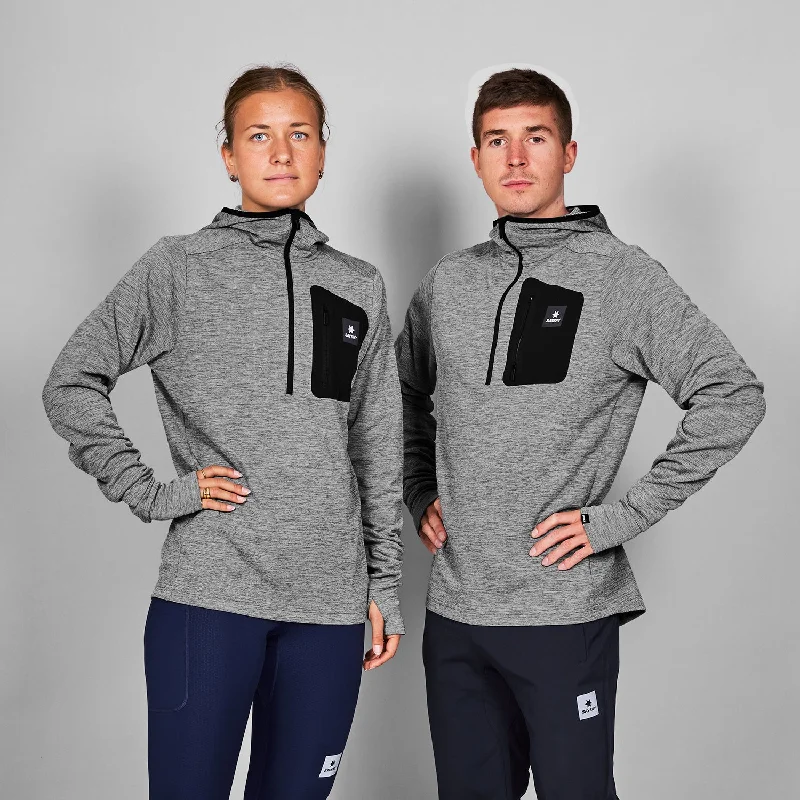 Pace Half Zip Hoodie Hoodie with Mesh Breathable Sporty
