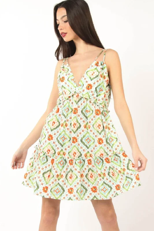 Floral Ruffled Mini Dress Elegant Silk Mini Dress