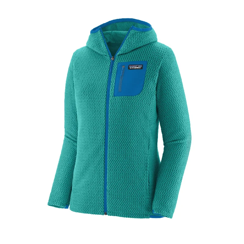 Women's R1® Air Full-Zip Hoody Hoodie with Raw Hem Edgy Unfinished