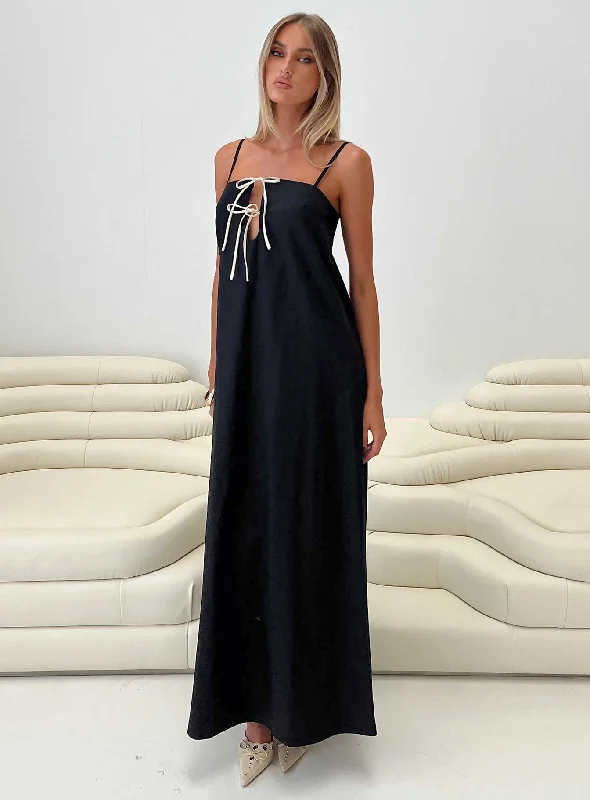 Belong Together Maxi Dress Black Classic Solid Maxi Dress