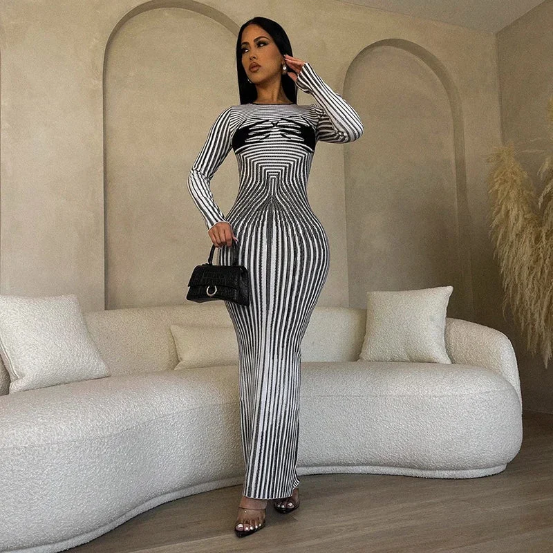 Casual Vintage Printed Hand Human Sleeveless Beach Girls Long Dress Women Maxi Dress Chic Sleeveless Maxi Dress Casual Vintage Printed Hand Human Sleeveless Beach Girls Long Dress Women Maxi Dress Chic Sleeveless Maxi Dress
