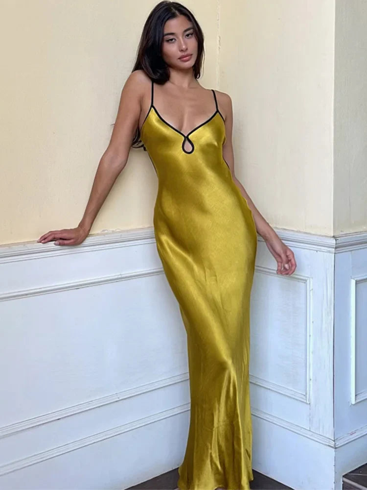 Sleeveless Slips Backless Patchwork Lace Up Cut Out Elegant Sexy Gorgeous Stylish Fashionable Maxi Dress Elegant Sleeveless Maxi Dress Sleeveless Slips Backless Patchwork Lace Up Cut Out Elegant Sexy Gorgeous Stylish Fashionable Maxi Dress Elegant Sleeveless Maxi Dress
