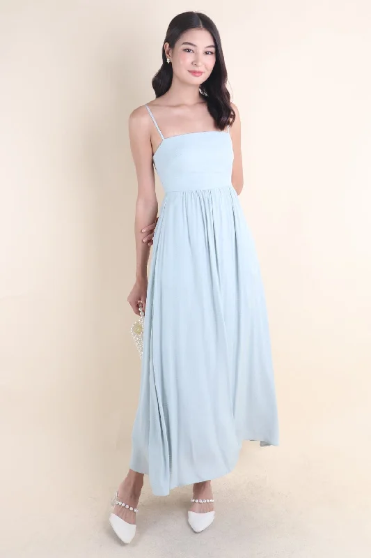 KOMMA MAXI DRESS IN SAGE Fashionable Printed Maxi Dress