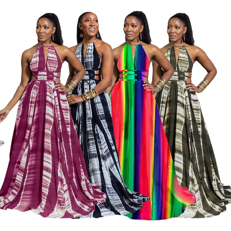 New Arrival Summer Dresses 2022 Wholesale Drawstring Retro Hollow Out Sleeveless Sexy Mature Women Printing Maxi Dress Casual Maxi Dress with Pockets New Arrival Summer Dresses 2022 Wholesale Drawstring Retro Hollow Out Sleeveless Sexy Mature Women Printing Maxi Dress Casual Maxi Dress with Pockets