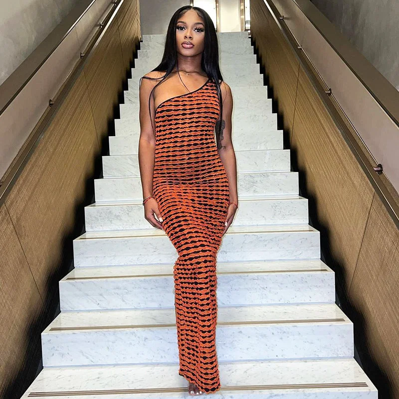 New arrivals 2023 summer stylish party evening dresses hot sexy one shoulder maxi dress Trendy A-Line Maxi Dress New arrivals 2023 summer stylish party evening dresses hot sexy one shoulder maxi dress Trendy A-Line Maxi Dress