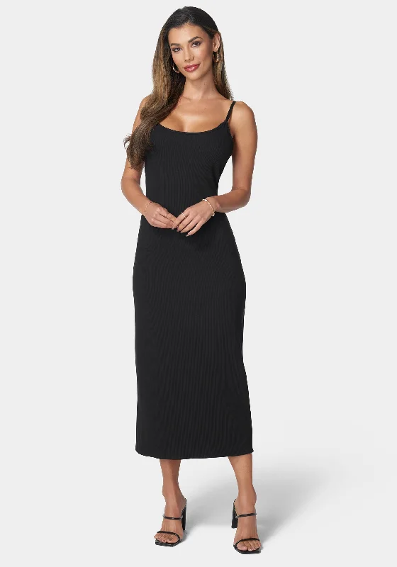 Rib Tank Maxi Dress Comfortable Cotton Maxi Dress