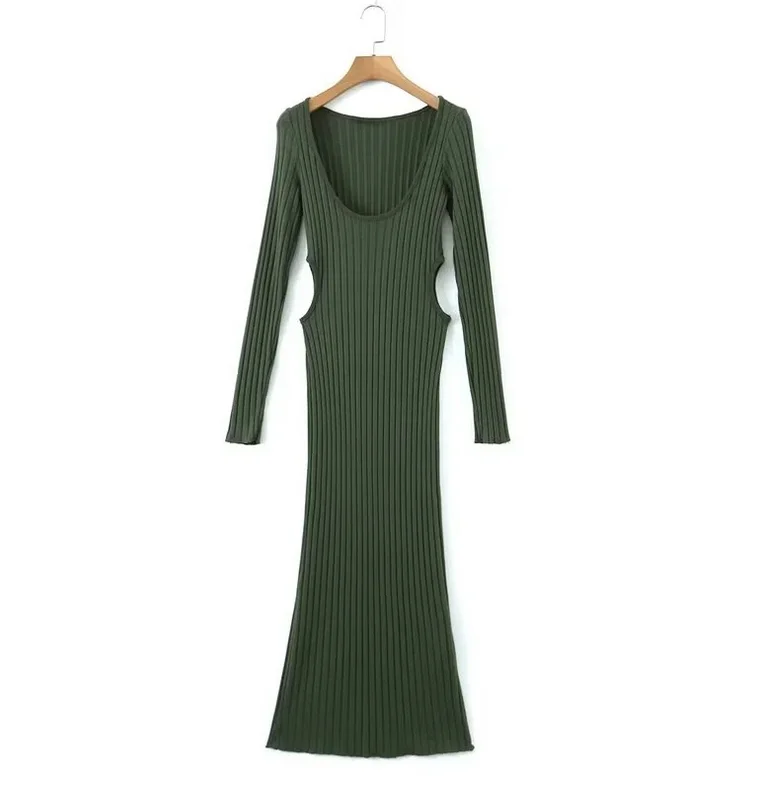 Runwaylover 1318 Hollow Out 2023 Ladies Sexy Tight Maxi Dress Elegant Wraparound Maxi Dress Runwaylover 1318 Hollow Out 2023 Ladies Sexy Tight Maxi Dress Elegant Wraparound Maxi Dress