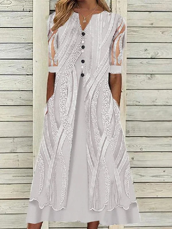 Sloan Pocketed Kimono Maxi Dress Chic Button-Up Maxi Dress