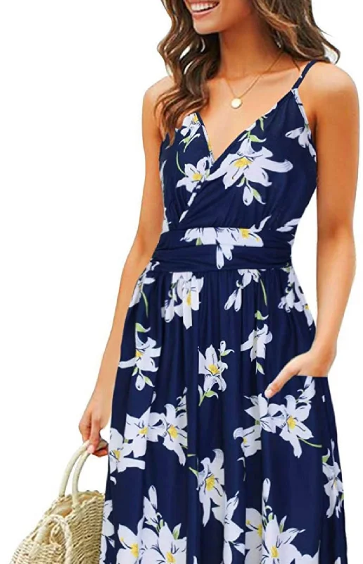 Stardust Pocketed High Low Patchwork Maxi Dress Elegant Tiered Maxi Dress