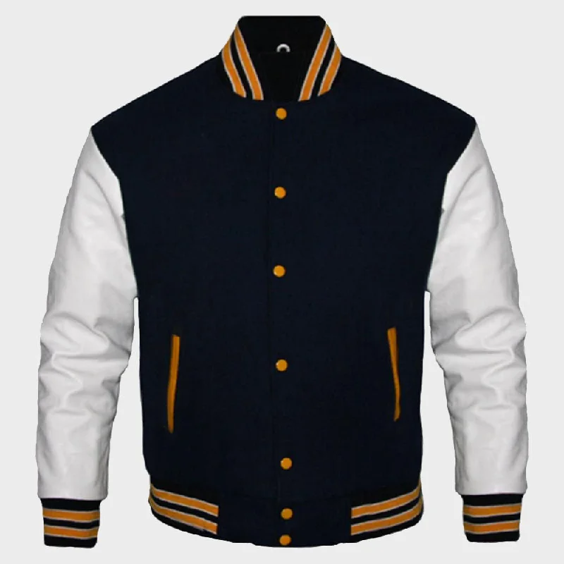Black And White Womens Varsity Jacket Anorak Shell Jacket Lightweight Jacket