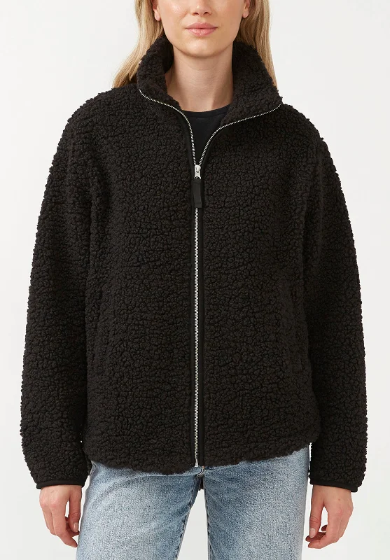 Caterina Women's Full Zip Jacket in Black - JK0015F Bomber Jacket Anorak Windbreaker Caterina Women's Full Zip Jacket in Black - JK0015F Bomber Jacket Anorak Windbreaker