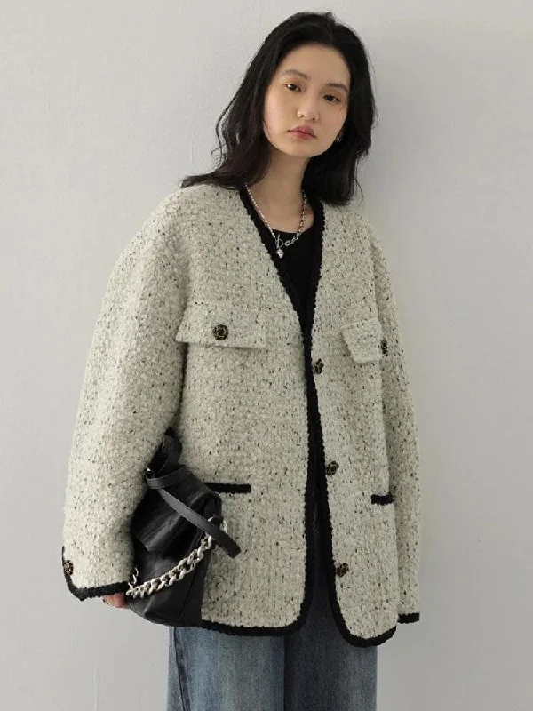 Classic Boucle Jacket Embroidered Jacket Appliqued Jacket Beaded Jacket