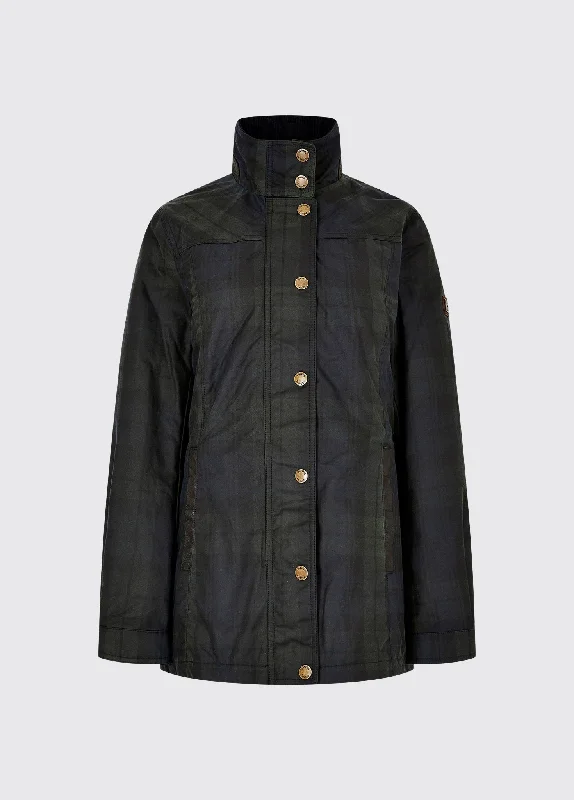 Annestown Wax Jacket - Black Watch Denim Jacket Leather Jacket Suede Jacket