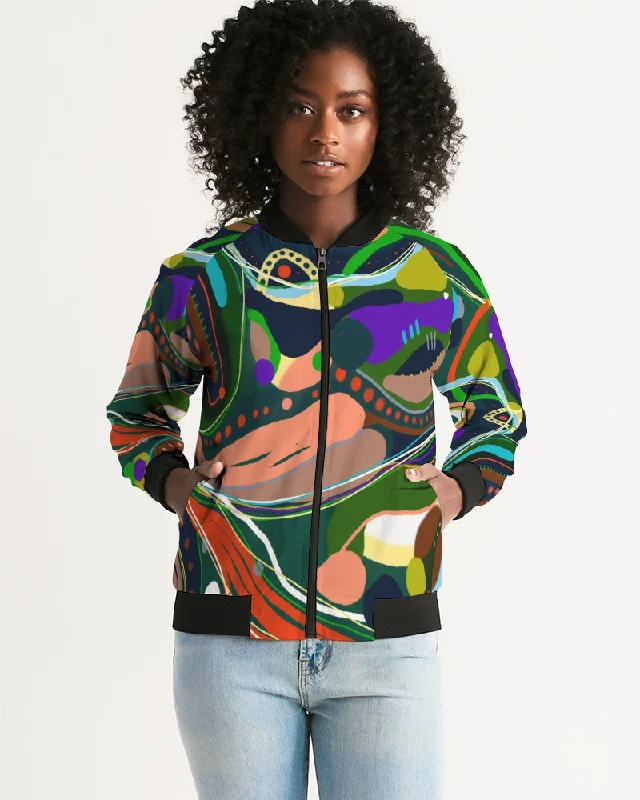 FALL INTO UBIQUITY Women's Bomber Jacket Corduroy Jacket Velvet Jacket Brocade Jacket