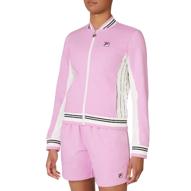 FILA Capri Womens Tennis Jacket Print Jacket Jacquard Jacket Patchwork Jacket