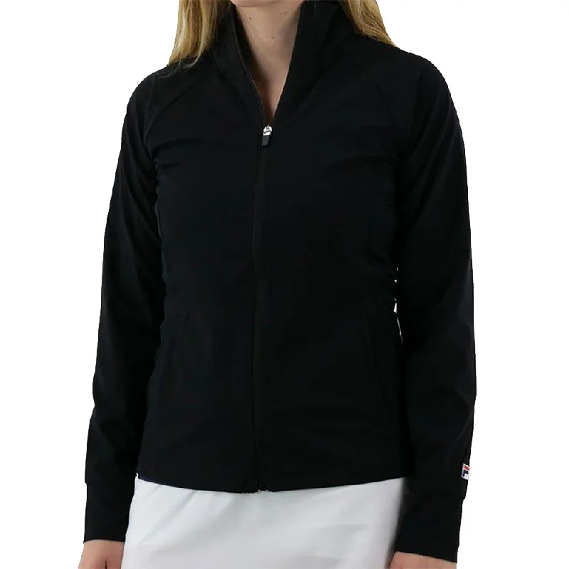 FILA Essentials Track Womens Tennis Jacket Denim Fabric Leather Fabric Suede Fabric FILA Essentials Track Womens Tennis Jacket Denim Fabric Leather Fabric Suede Fabric