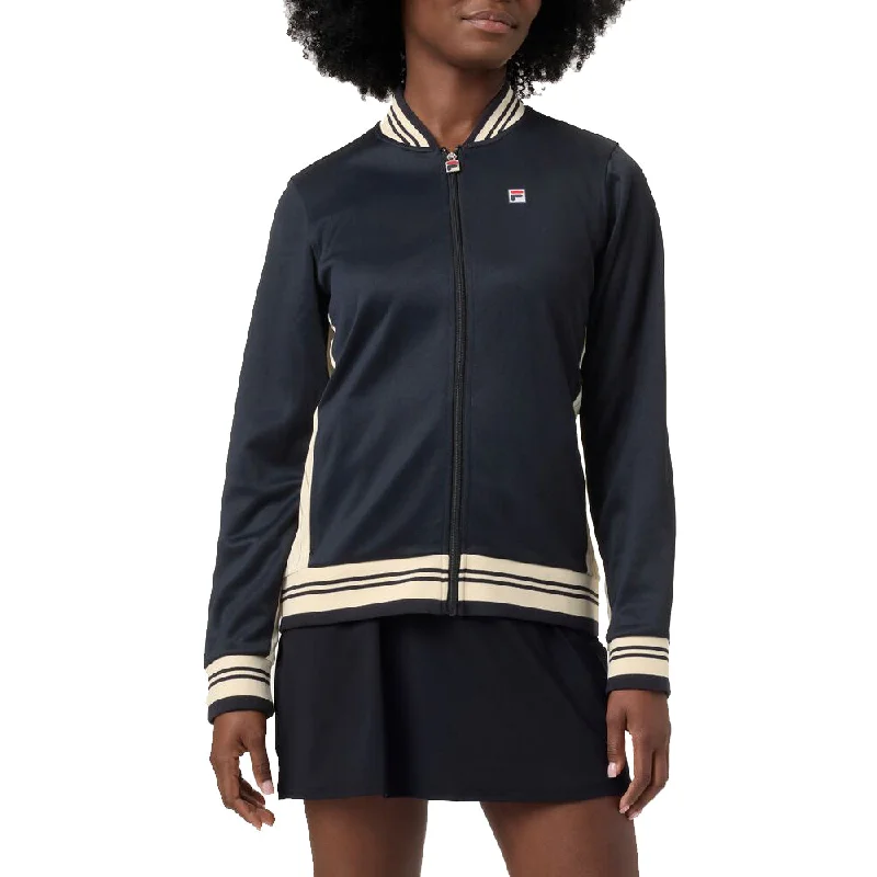 FILA Performance Iconic Settana Womens Tennis Jacket A-Line Jacket Boat Neck Shawl Collar FILA Performance Iconic Settana Womens Tennis Jacket A-Line Jacket Boat Neck Shawl Collar