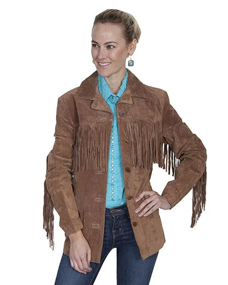 Women's Fringe Jacket Nylon Jacket Polyester Jacket Spandex Jacket