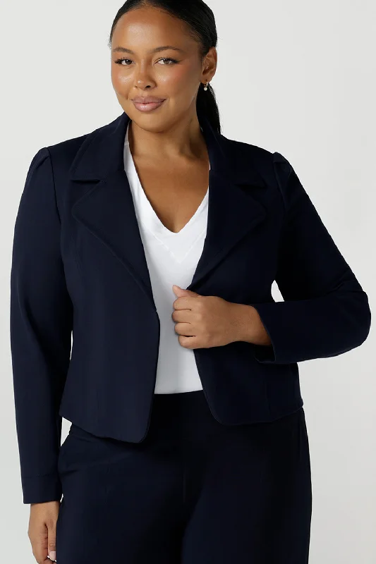 Garcia Jacket in Navy Fleece Jacket Down Jacket Parka