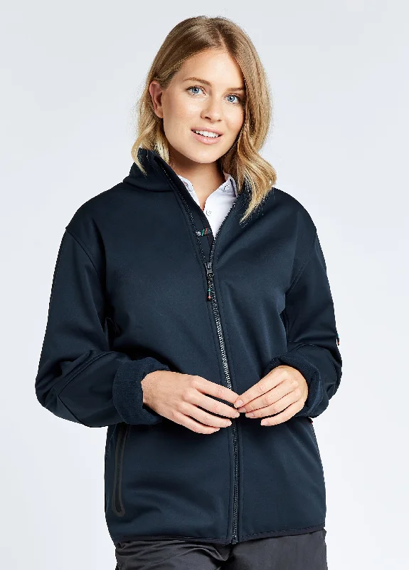 Ibiza Unisex Softshell Jacket - Navy Boat Neck Shawl Collar Notched Collar