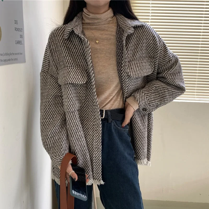 Medium to long shirt jackets Elasticated Jacket Padded Jacket Insulated Jacket