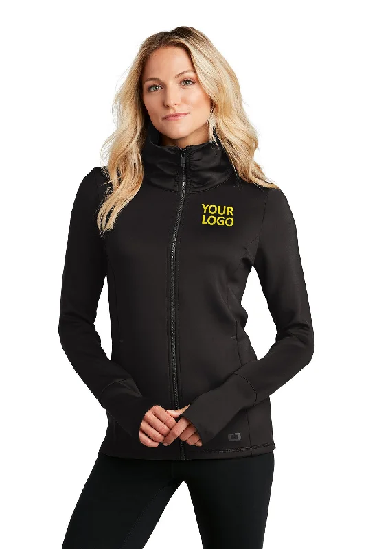 OGIO ENDURANCE Ladies Modern Performance Branded Jackets, Blacktop Front Pockets Side Pockets Patch Pockets OGIO ENDURANCE Ladies Modern Performance Branded Jackets, Blacktop Front Pockets Side Pockets Patch Pockets