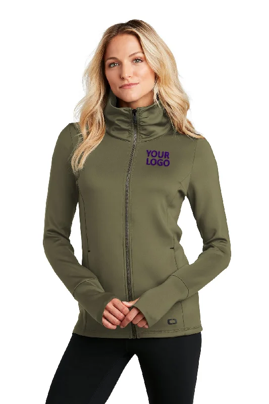 OGIO ENDURANCE Ladies Modern Performance Branded Jackets, Deep Olive Faux Fur Jacket Real Fur Jacket Shearling Jacket OGIO ENDURANCE Ladies Modern Performance Branded Jackets, Deep Olive Faux Fur Jacket Real Fur Jacket Shearling Jacket