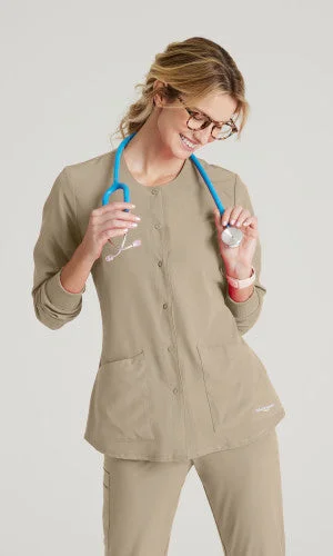 Skechers Stability Snap Warm-Up Scrub Jacket Notch Collar Peter Pan Collar Cowl Neck Skechers Stability Snap Warm-Up Scrub Jacket Notch Collar Peter Pan Collar Cowl Neck