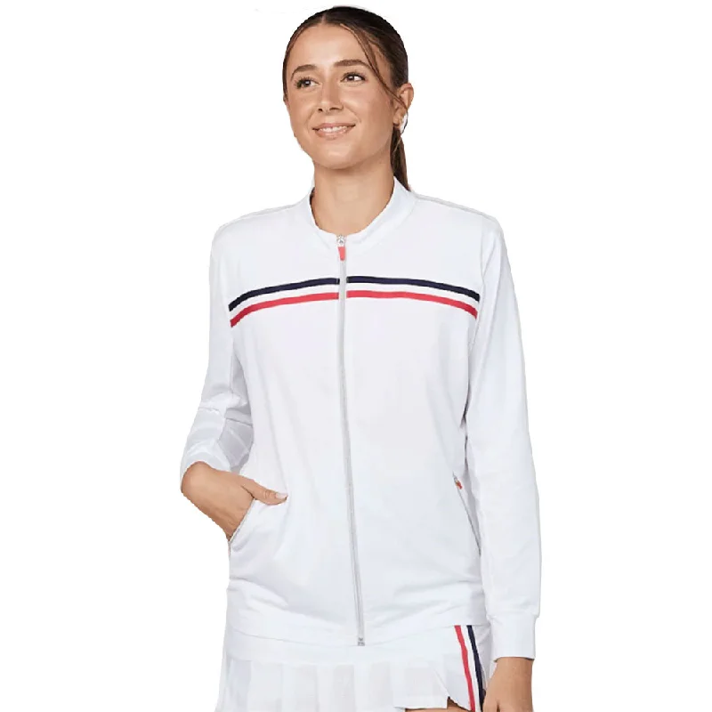 Sofibella Wild Flowers Womens Tennis Jacket Mesh Jacket Canvas Jacket Denim Jacket