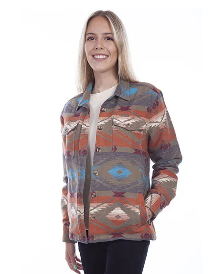 Women's Southwest Shirt Jacket Knit Jacket Woven Jacket Fleece Jacket