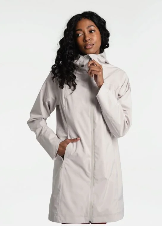 Lole Element Long Rain Jacket Snapped Jacket Toggled Jacket Drawstring Jacket
