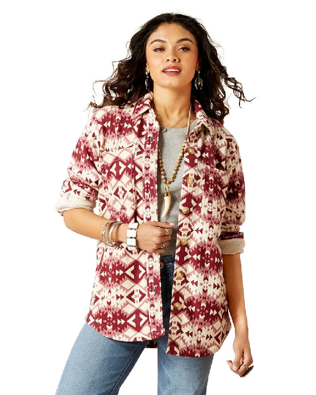 Women's Fillmore Shirt Jacket Striped Jacket Polka Dot Jacket Floral Jacket